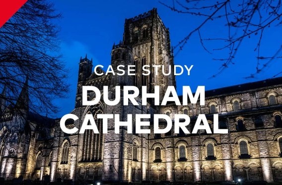 Durham Cathedral lit by Thorn