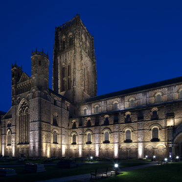 Durham Cathedral lit by Thorn