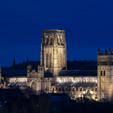 Durham Cathedral lit by Thorn